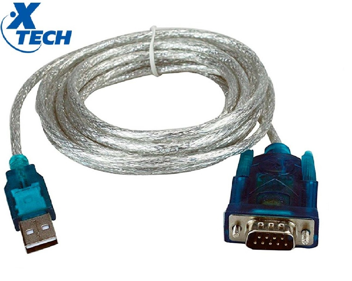 Cable X-Tech USB 2.0 a DB9 10 Pies