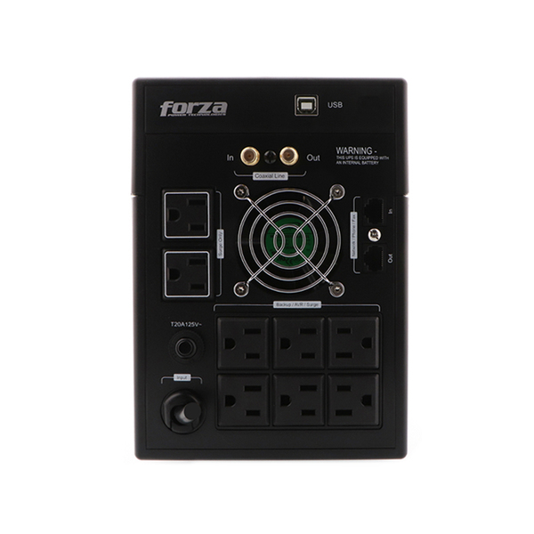 UPS FORZA FX-1500LCD 1500VA 840W 8 Out 120V