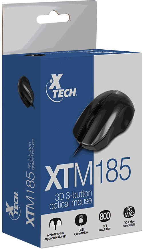 Mouse X-Tech Óptico XTM-185