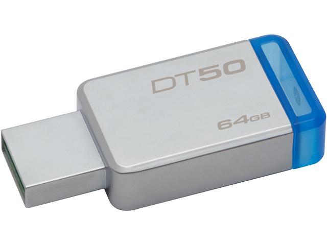 Memoria USB KINGSTON 64GB DT50 Azul