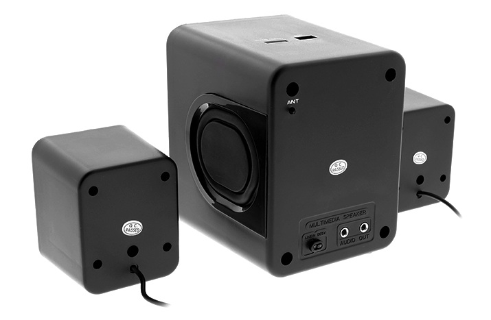 Bocina X-Tech 2.1 12W USB/Micro Remoto XTS-375