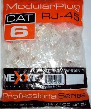 Bolsa de Conectores CAT6 NEXXT