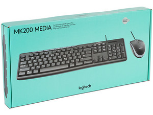 Combo LogiTech MK200 Teclado y Mouse Alámbrico