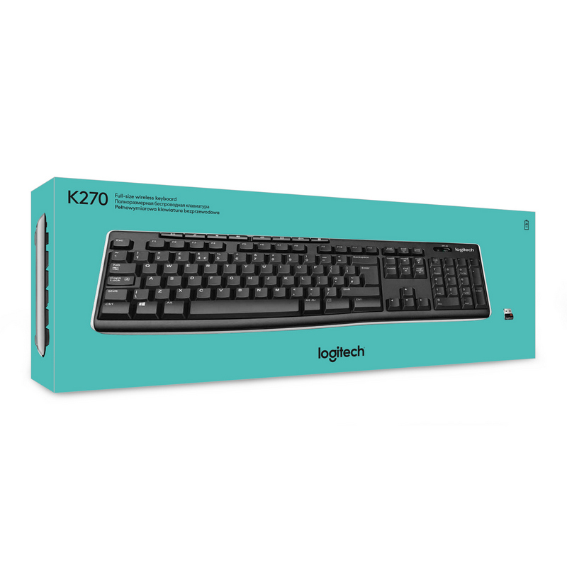 Teclado LogiTech Inalámbrico Multimedia K270 Español
