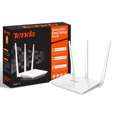Router TENDA F3 Wireless 3 Antenas 300Mbps