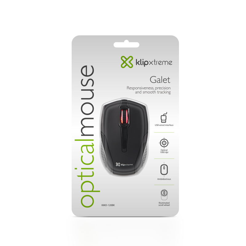 Mouse KLIP XTREME Óptico Galet