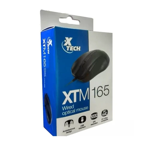 Mouse X-Tech XTM-165 Óptico USB
