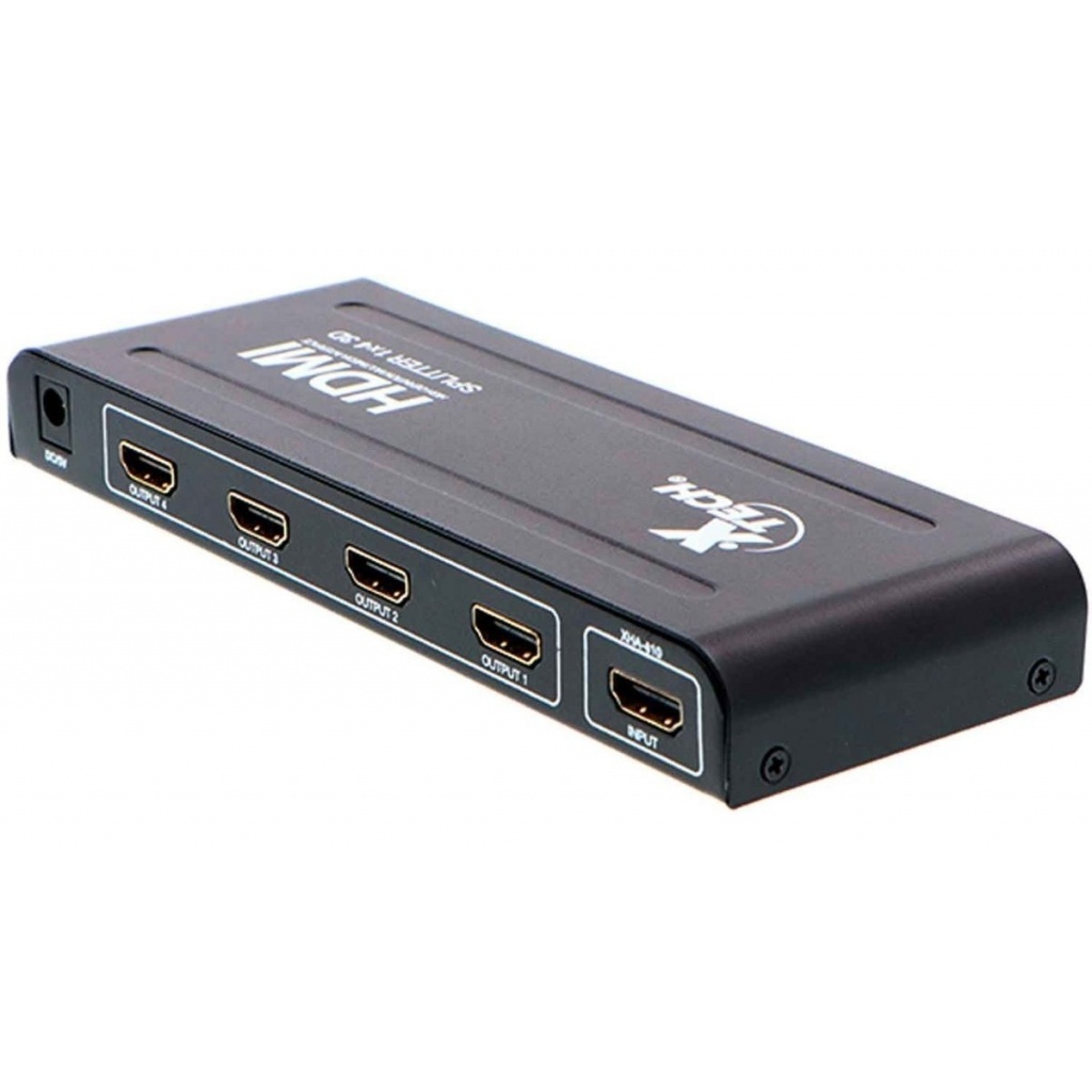 Splitter HDMI X-Tech 1 Entrada 4 Salidas 1080P