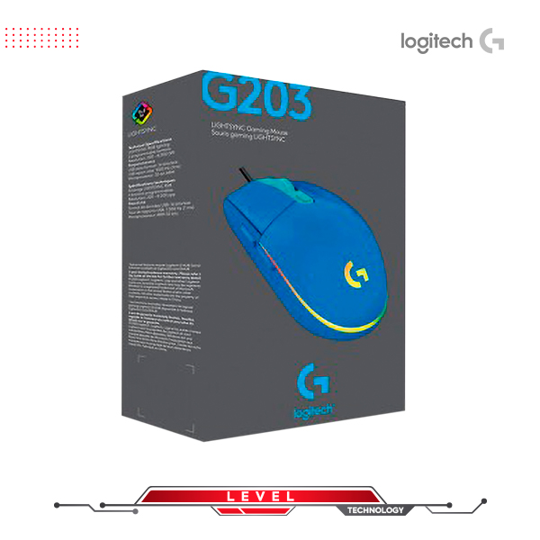 Mouse Gaming Logitech G203 LIGHTSYNC RGB lighting 8000DPI
