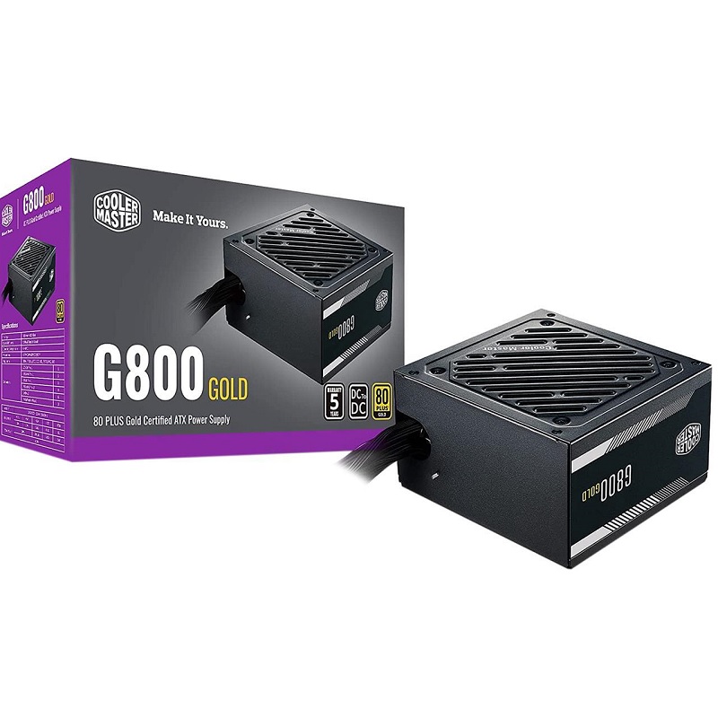 Fuente de poder COOLER MASTER G800 800W 80 Plus GOLD