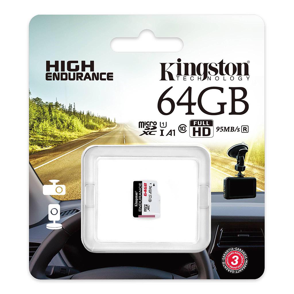 Memoria Micro SDXC KINGSTON 64GB Endurance Clase 10 Card Only