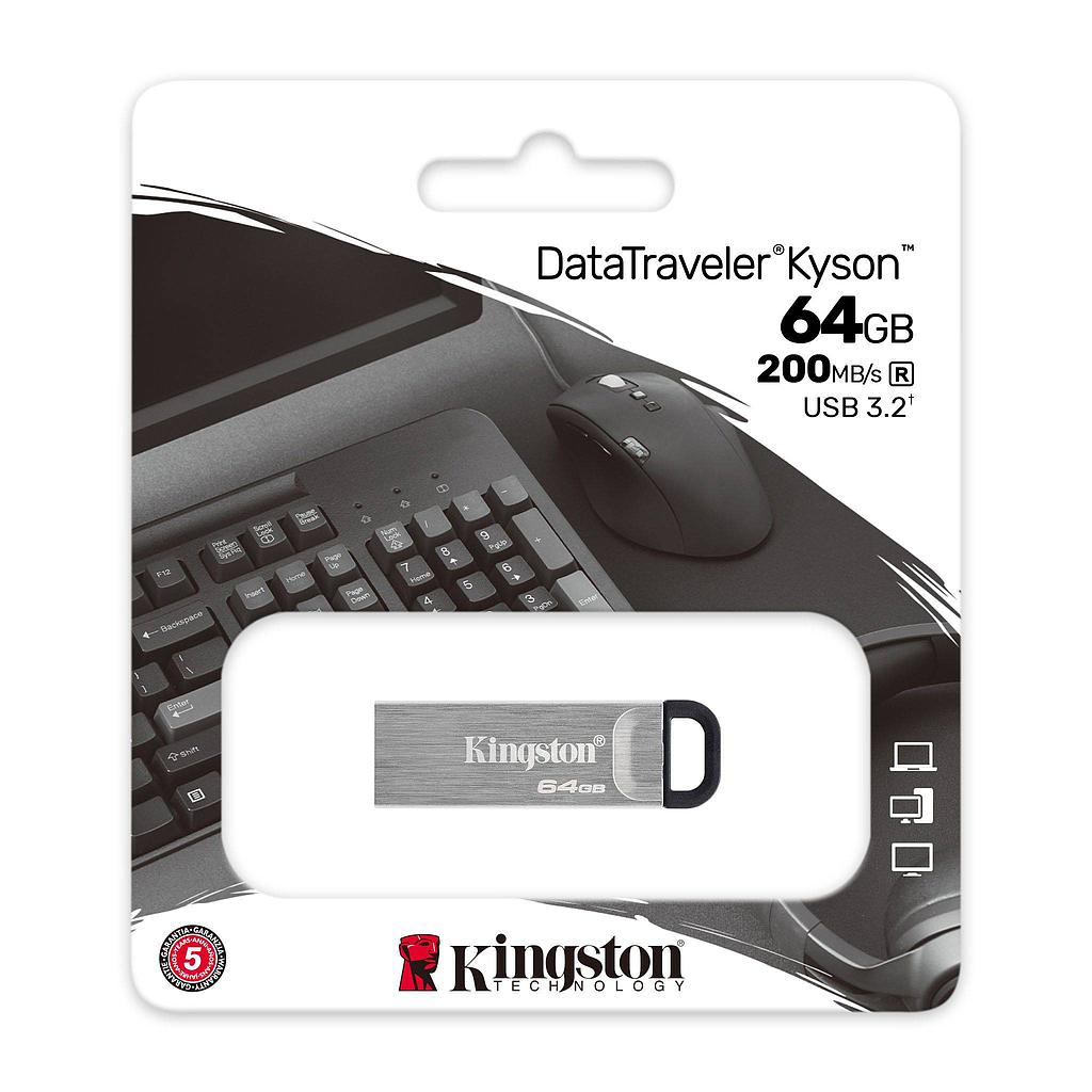 Memoria USB KINGSTON 64GB 3.2 DataTraveler Kyson