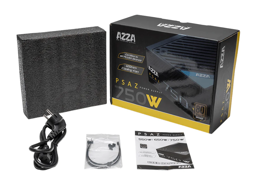 Fuente de poder AZZA 750W 80 Plus Bronze