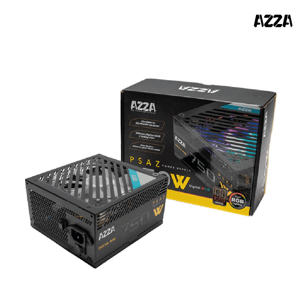 Fuente de poder AZZA 750W 80 Plus Bronze RGB