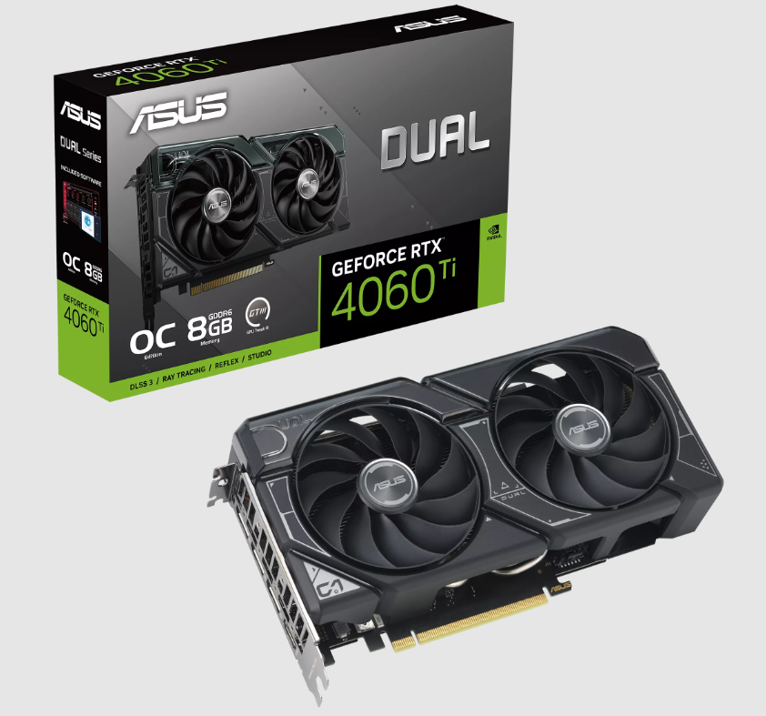 Tarjeta de Video ASUS Dual GeForce RTX 4060 Ti OC Edition 8GB GDDR6