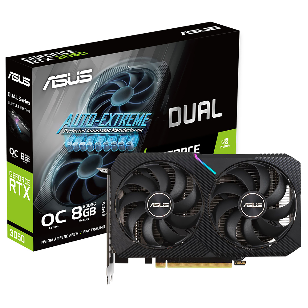 Tarjeta de Video ASUS Dual GeForce RTX 3050 8GB GDDR6
