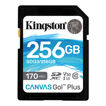 Memoria Micro KINGSTON SDXC 256GB Clase 10 Canvas Go Plus