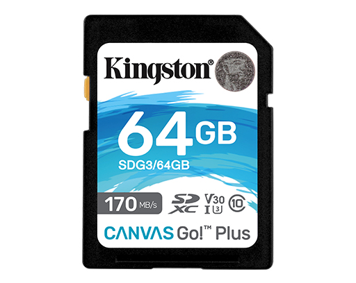 Memoria Micro KINGSTON SDXC 64GB Clase 10 Canvas Go Plus