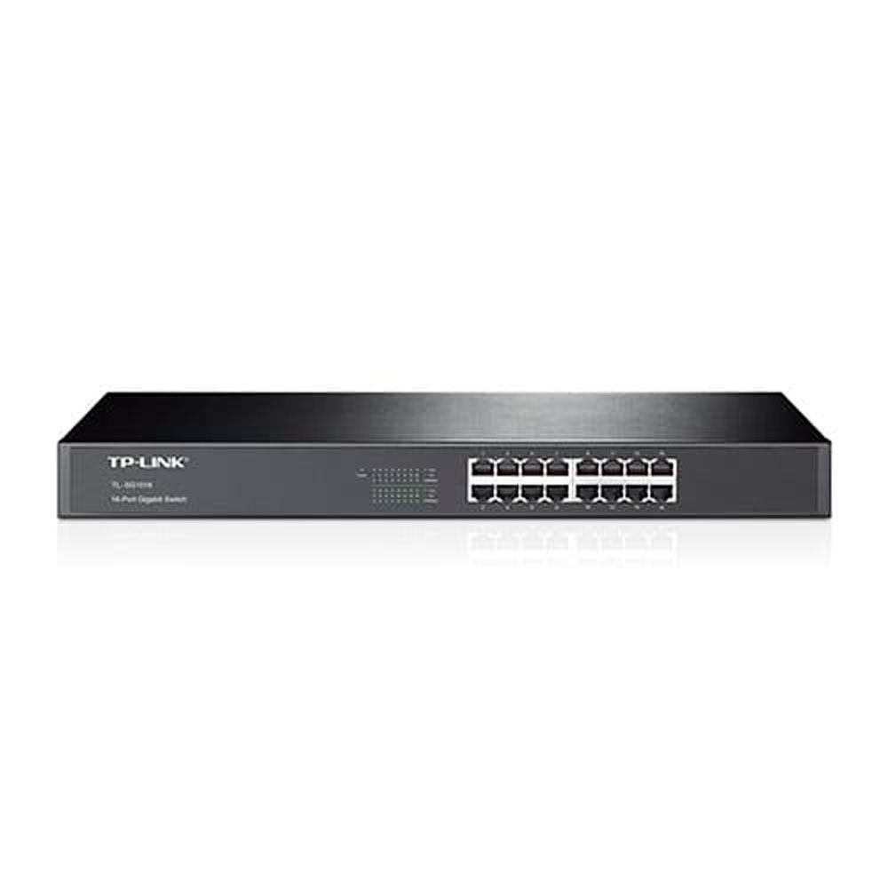 Switch Tp-Link 16 Puertos 10/100/1000 Para Montar en Rack 19 TL-SG1016