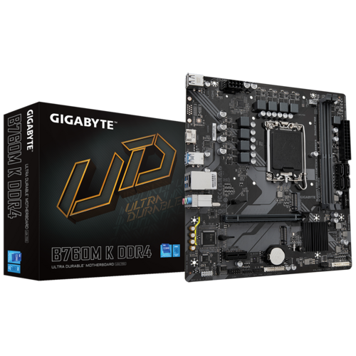 Motherboard GIGABYTE B760M K DDR4 LGA 1700 13th Gen0