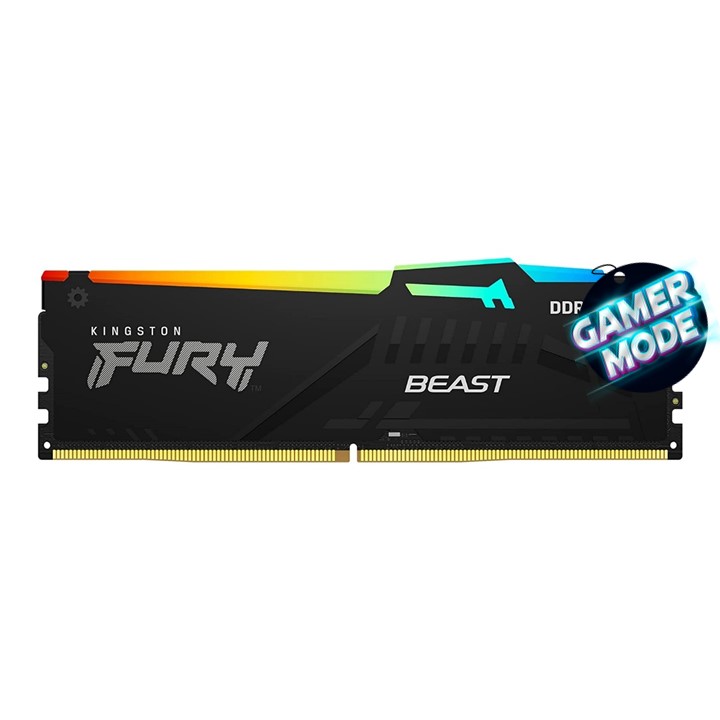 Memoria RAM KINGSTON DDR5 16GB FURY BEAST RGB 4800MHz DIMM