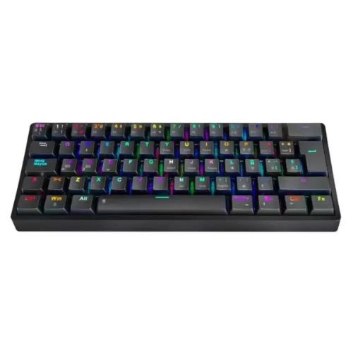 Teclado Mecánico EAGLE WARRIOR USB / BT / 2.4G GAMING 62 RGB LED Retroiluminado / Negro / Español