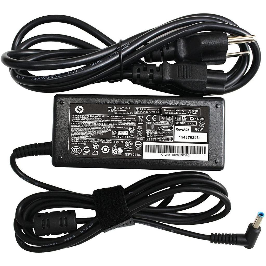 Cargador HP Original 45W 19V 2.31A / Punta azul / medio uso