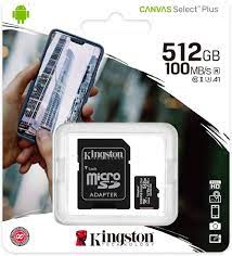 Memoria Micro SD KINGSTON 512GB Clase 10