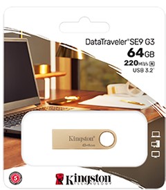Memoria USB KINGSTON 64GB DataTraveler / 220mb/s / 3.2
