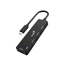 HUB GENIUS RS2 UH-400 negro USB-C A USB-A 3.0 X4