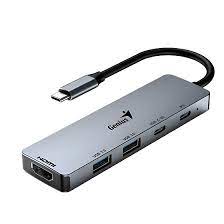 HUB GENIUS RS2 UH-500 / 2 Usb-A 3.0 / 1 Usb-C / 1 Hdmi 4K negro