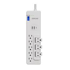 Protector FORZA 110/220V / 6FT / 2220J / 8AC / 3ROT / 2USB-A/1C