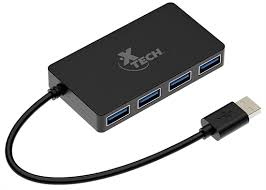 Hub X-tech de 4 puertos USB 3.0 XTC-391