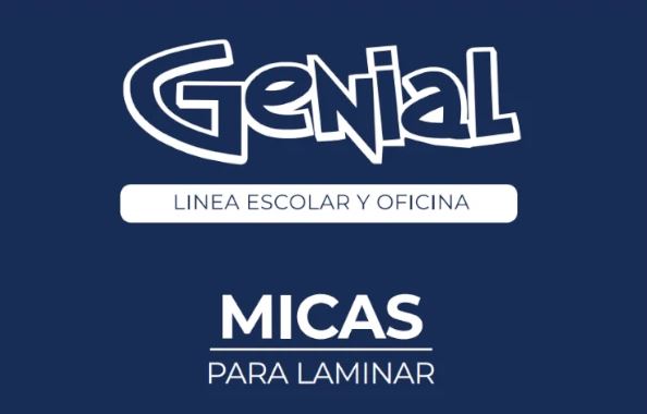 Micas tamaño Oficio 5ML GENIAL PQT25