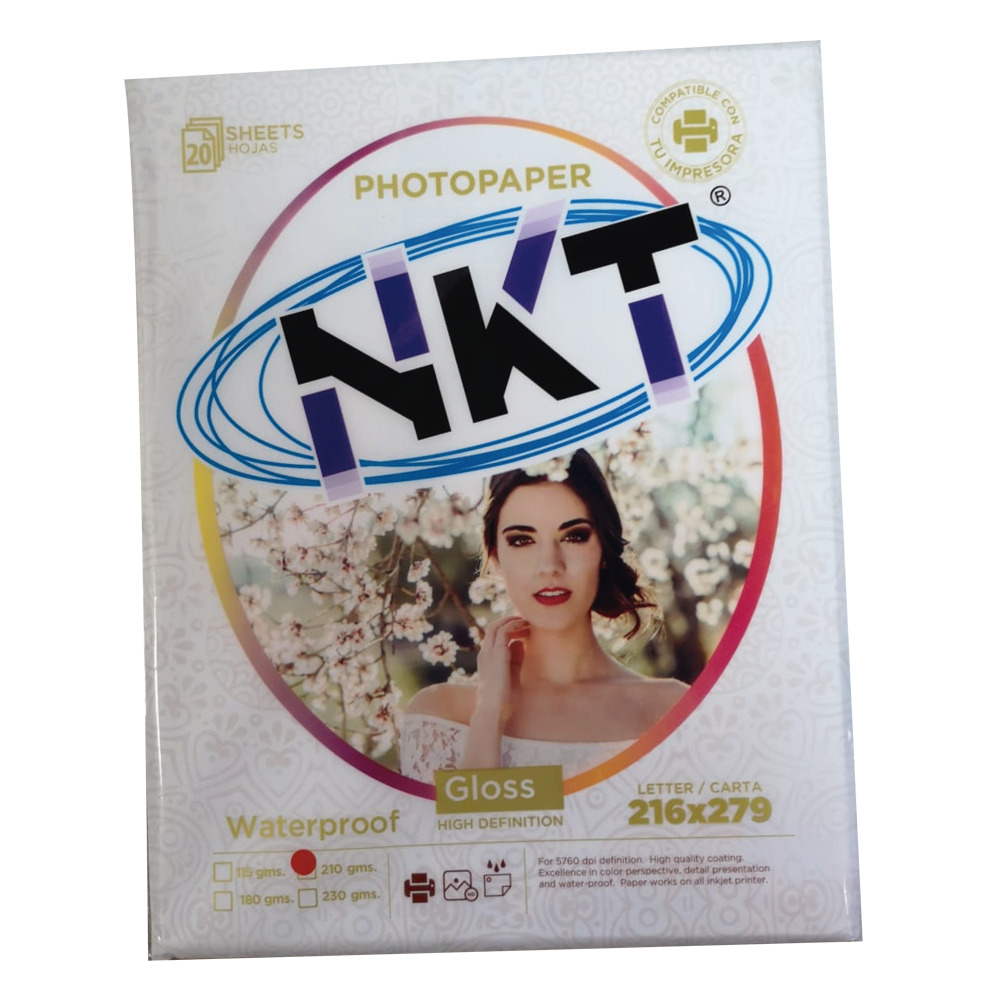 Papel Fotográfico NKT Carta 115GM 50 Hojas