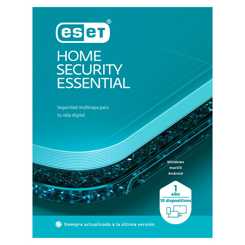 Antivirus ESET Home Security Essential para 10 Dispositivos 1 Año ESD / Licencia Digital