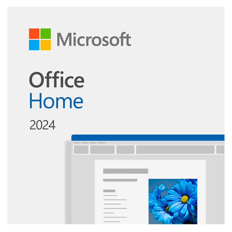 Licencia Microsoft Office Hogar 2024 PC/Mac (Word, Excel, PowerPoint, OneNote) / DIGITAL / Permanente