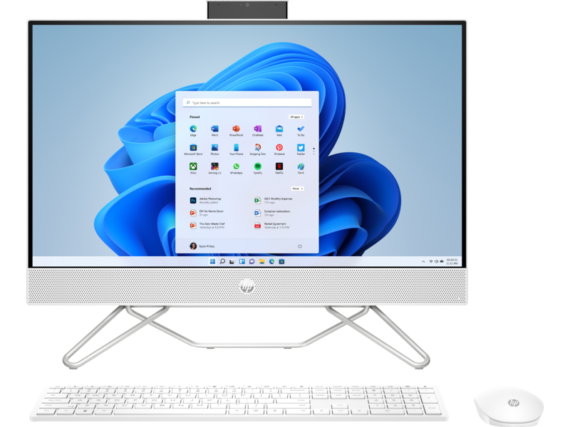 Todo en uno HP AIO 24-cb1025la / Core i5-1235U / 8GB RAM/512GB SSD /23.8&quot; FHD/ W11 / Blanca