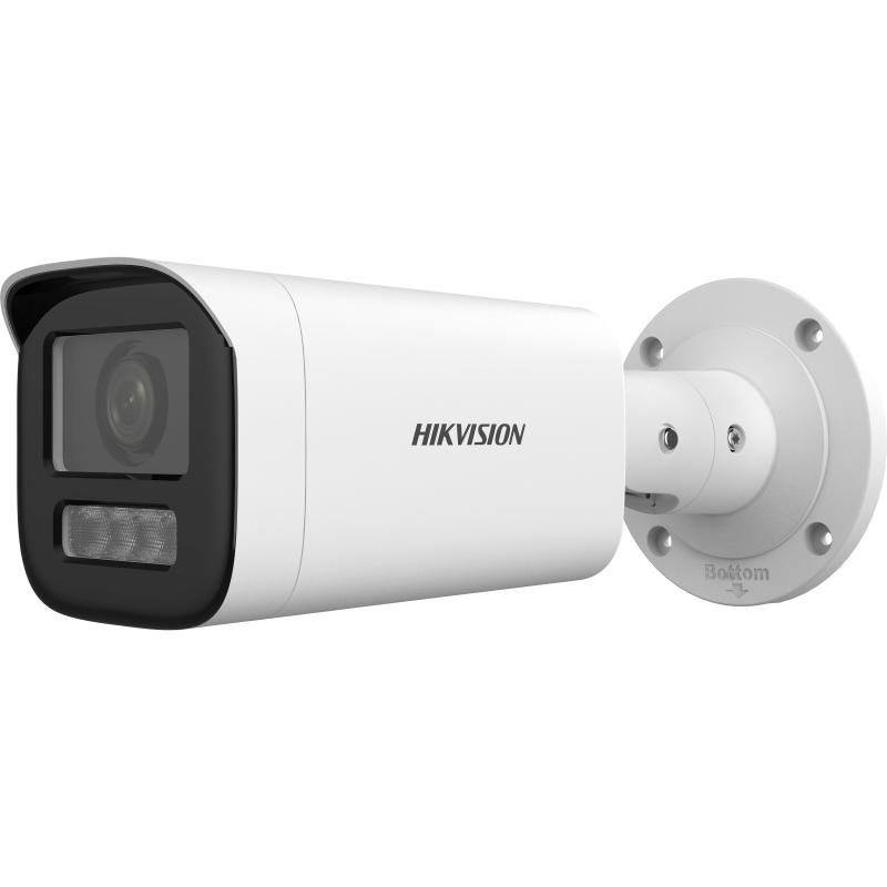 Cámara HIKVISION IP BALA 6 Mpx Lente Motorizado 2.8 a 12 mm, Dual Light (50 mts IR + 50 mts Luz Blanca) / c/audio