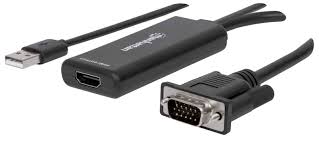 Convertidor MANHATTAN de VGA y USB a HDMI