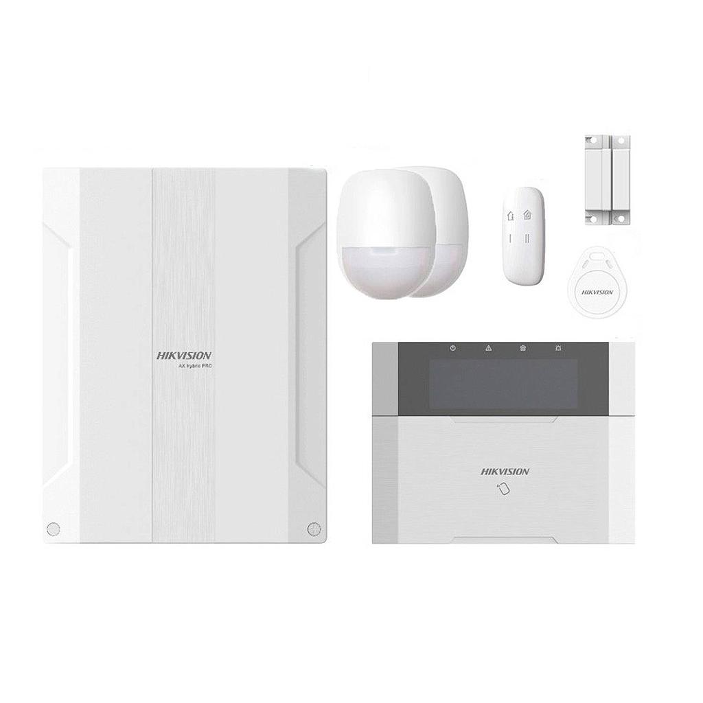 Kit Panel de Alarma AX Hybrid Pro de 64 zonas / Teclado Cableado / Sensor Magnético / 2 PIR / Teclado Inalámbrico / 2 Tag