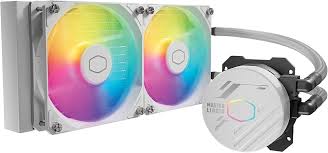 Enfriamiento Líquido Cooler Master 240L / Core 240mm / ARGB  / Blanco