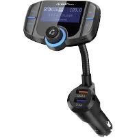 Kit De Manos Libres Argom Spectro T4 Para Automóvil 2 Puertos USB Carga Rápida Negro