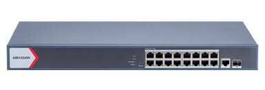Switch HIKVISION 16 puertos PoE / 1 puerto RJ45 / 1 de fibra óptica