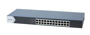 Switch Hikvision Gigabit 24 Puertos RJ45 Para Rack