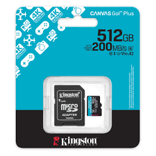 Memoria Micro SDXC KINGSTON 512GB Canvas Go Plus V30