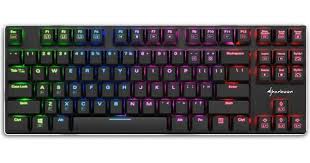 Teclado Sharkoon Purewriter TKL Mecánico RGB Cable USB