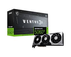 Tarjeta de Video MSI GEFORCE RTX 5060TI 16GB X3 OC GDDR7 / 2617Mhz Ventus