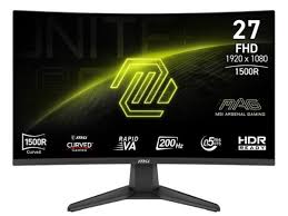 Monitor MSI Mag 276CF E20 / 27" / 1920x1080 / 200HZ / ANTI-GLARE / HDMI Y DP / CURVO