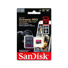 Memoria Micro SD SanDisk 64GB C10 A2 U3 V30